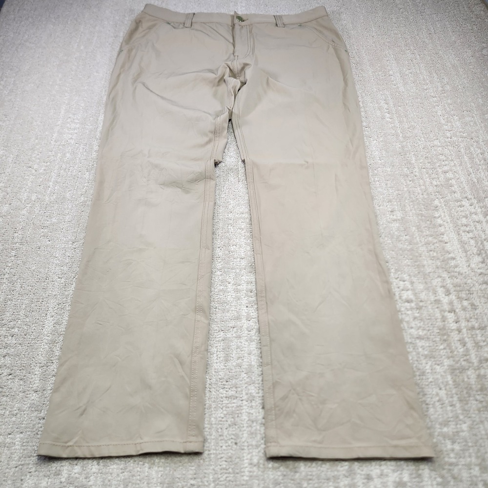 Alberto Golf Pants Men 52 Modern Fit 3xdry Water Resistant Straight Leg 36x32